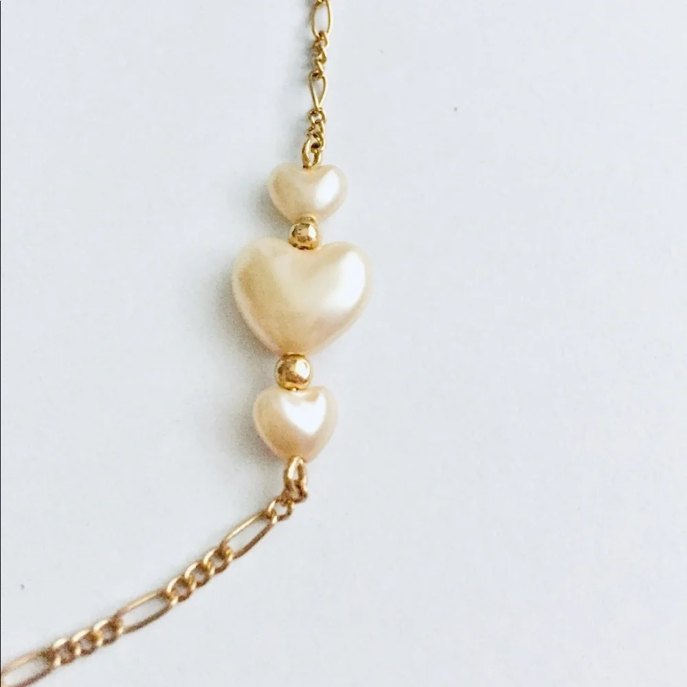 Heart necklace & earrings set